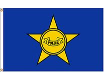 3'x5' Police Department Outdoor Nylon Flag