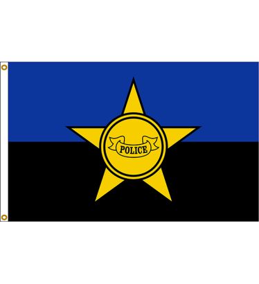 3'x5' Police Remembrance Outdoor Nylon Flag