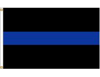 3'x5' Thin Blue Line Outdoor Nylon Flag