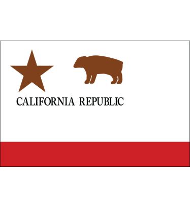 3'x5' California Republic Nylon Outdoor Flags