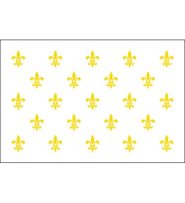 3'x5' Fleur-De-Lis (White-23) Nylon Outdoor Flags