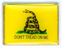 Gadsden Rectangular Lapel Pin