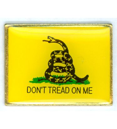 Gadsden Rectangular Lapel Pin