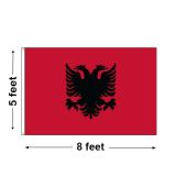 5'x8' Albania Nylon Outdoor Flag