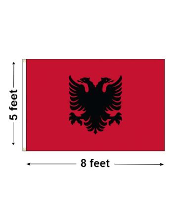 5'x8' Albania Nylon Outdoor Flag