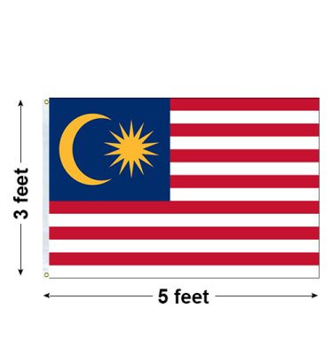 3'x5' Malaysia Nylon Outdoor Flag