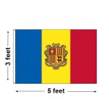 3'x5' Andorra Nylon Outdoor Flag