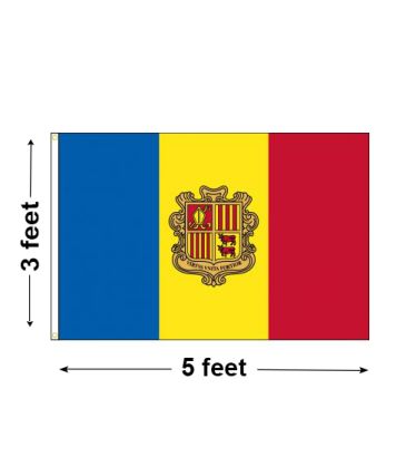 3'x5' Andorra Nylon Outdoor Flag