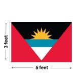 3'x5' Antigua & Barbuda Nylon Outdoor Flag