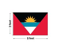 3'x5' Antigua & Barbuda Nylon Outdoor Flag