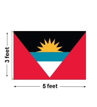 3'x5' Antigua & Barbuda Nylon Outdoor Flag