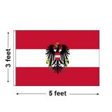 3'x5' Austria (with Eagle) Nylon Outdoor Flag