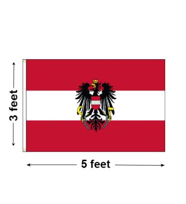 3'x5' Austria (with Eagle) Nylon Outdoor Flag