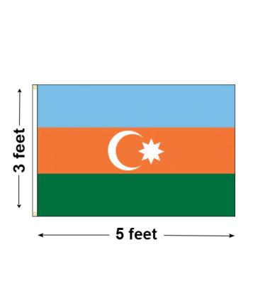 3'x5' Azerbaijan Nylon Outdoor Flag