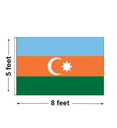 5'x8' Azerbaijan Nylon Outdoor Flag