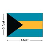 3'x5' Bahamas Nylon Outdoor Flag