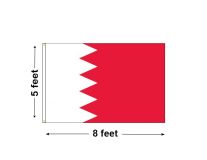 5'x8' Bahrain Nylon Outdoor Flag