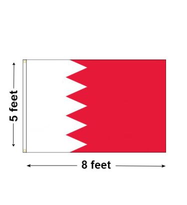 5'x8' Bahrain Nylon Outdoor Flag