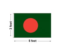 3'x5' Bangladesh Nylon Outdoor Flag