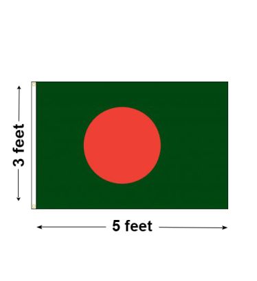 3'x5' Bangladesh Nylon Outdoor Flag