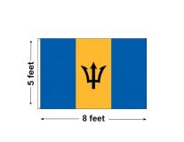 5'x8' Barbados Nylon Outdoor Flag