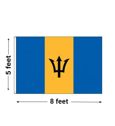 5'x8' Barbados Nylon Outdoor Flag