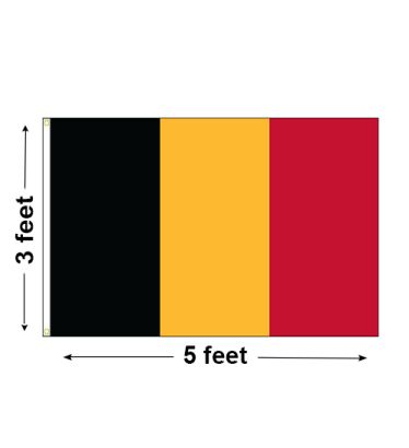 3'x5' Belgium Nylon Outdoor Flag