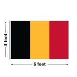 4'x6' Belgium Nylon Outdoor Flag