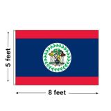 5'x8' Belize Nylon Outdoor Flag