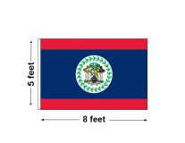 5'x8' Belize Nylon Outdoor Flag