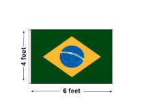 4'x6' Brazil Nylon Outdoor Flag