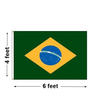 4'x6' Brazil Nylon Outdoor Flag