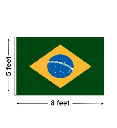 5'x8' Brazil Nylon Outdoor Flag