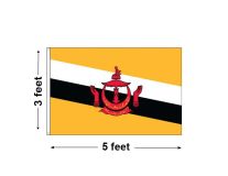 3'x5' Brunei Darussalam Nylon Outdoor Flag