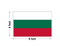 4'x6' Bulgaria Nylon Outdoor Flag