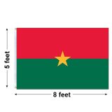 5'x8' Burkina Faso Nylon Outdoor Flag