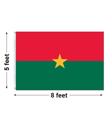 5'x8' Burkina Faso Nylon Outdoor Flag