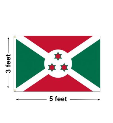 3'x5' Burundi Nylon Outdoor Flag