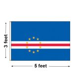 3'x5' Cape Verde Nylon Outdoor Flag