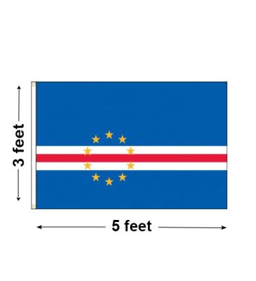 3'x5' Cape Verde Nylon Outdoor Flag