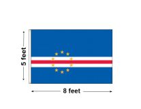 5'x8' Cape Verde Nylon Outdoor Flag