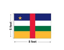 5'x8' Central African Republic Nylon Outdoor Flag