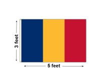 3'x5' Chad Nylon Outdoor Flag