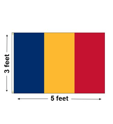 3'x5' Chad Nylon Outdoor Flag