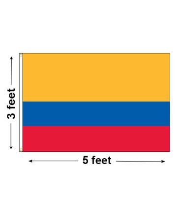 3'x5' Colombia Nylon Outdoor Flag