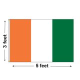 3'x5' Cote D ivoire Nylon Outdoor Flag