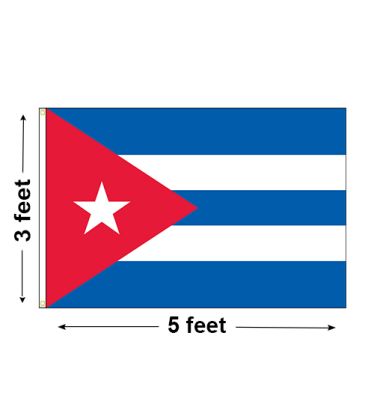 3'x5' Cuba Nylon Outdoor Flag