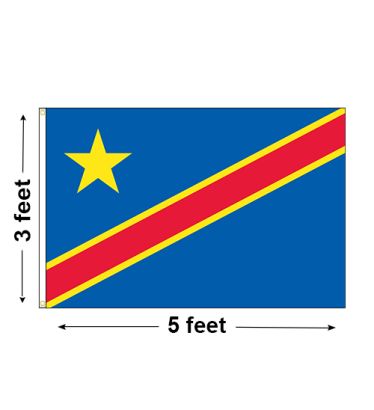 3'x5' Democratic Republic of the Congo Nylon Outdoor Flag