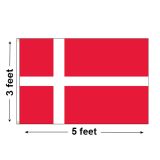 3'x5' Denmark Nylon Outdoor Flag