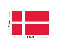 3'x5' Denmark Nylon Outdoor Flag